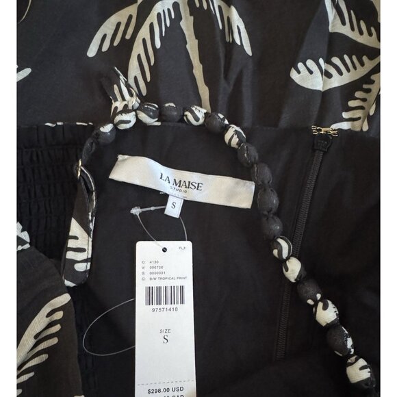 NWT Size S -La Maise Studio Abena Drop-Waist Linen Blend Dress (NWT US$ 298) - Picture 12 of 16